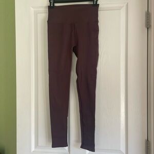 Spiritual Gangster Brown Ribbed Leggings M